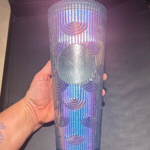 Starbucks Holographic Iridescent Mermaid Scales limited 2022 Venti Tumbler